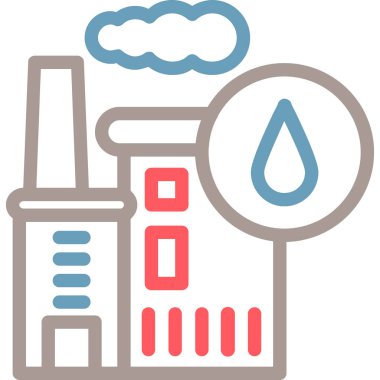 Petrol rafinerisi sanayi simgesi