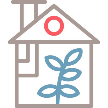 bitki web simgesi, basit vektör çizimi beyaz arkaplanda izole edildi