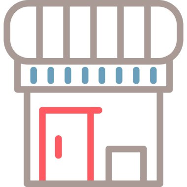 dükkan simgesi vektör illüstrasyonu