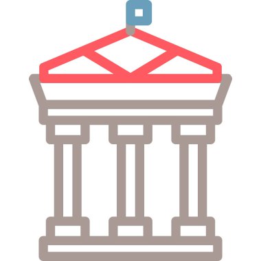 Bina inşa simgesi düz biçimli