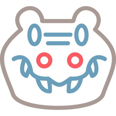 hayvan simgesi, vektör illüstrasyonu