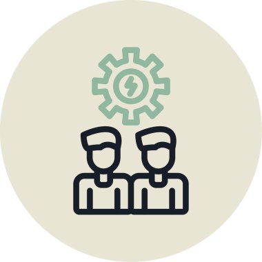 Takım iş simgesi. vektör çizim