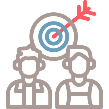 hedef vektör resimleme simgesi