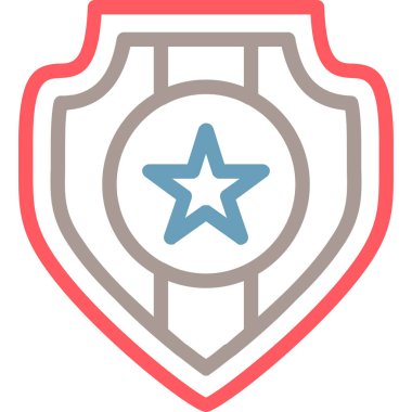 Rozet. simge simgesi vektör illüstrasyonu