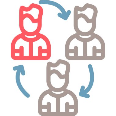 sosyal medya vektör illüstrasyon tasarımı olan bir grup insan