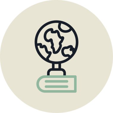 küresel ağ. Basit simge