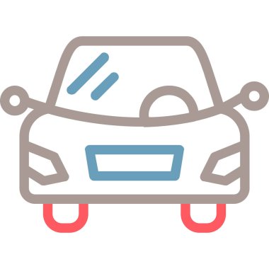 araba simgesi vektör illüstrasyonu