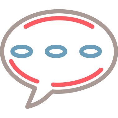 Sohbet simgesi vektör illüstrasyonu