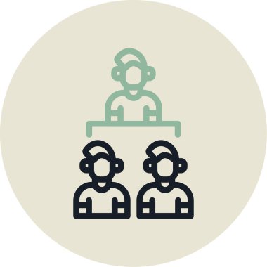 İnsanlar. Web simgesi basit illüstrasyon