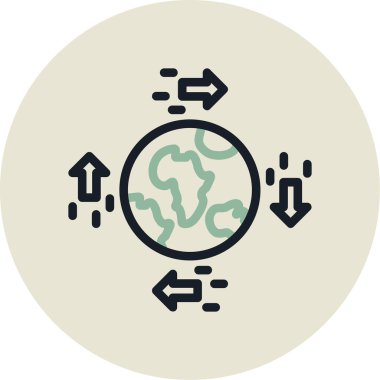 genel ağ vektör çizgisi simgesi,