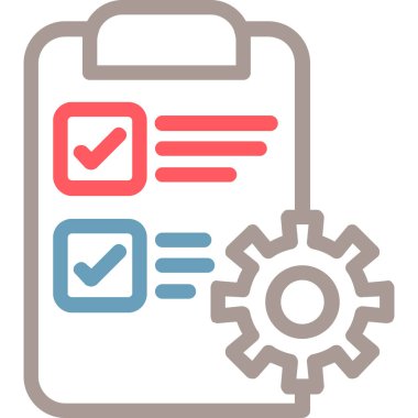 Kontrol listesi. Web simgesi basit illüstrasyon