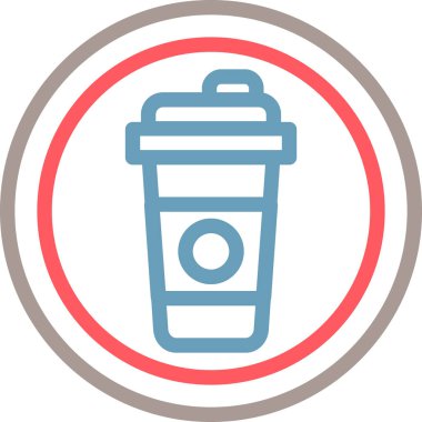 Kahve fincanı. Basit tasarım