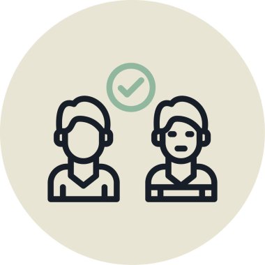 İnsan simgesinin vektör illüstrasyonu