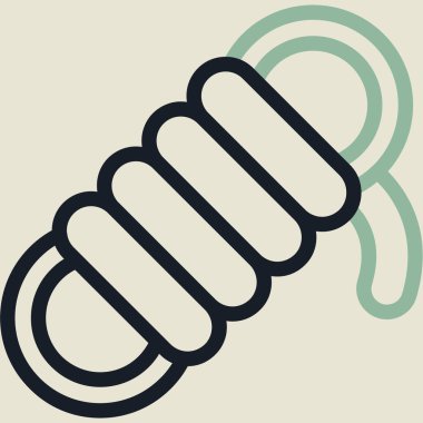 Bir ampul simgesinin vektör illüstrasyonu