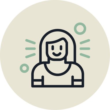 İnsanların vektör illüstrasyonu simgeyle karşılaşıyor