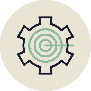 dişli simgesi vektör illüstrasyonu