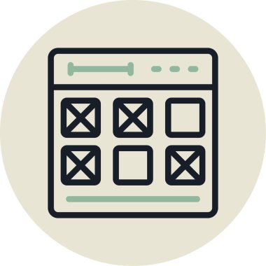 Yapılacaklar listesi web simgesi vektör çizimi