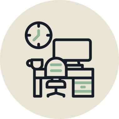 İş ve finans simgesinin vektör illüstrasyonu