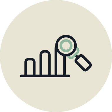 analitik vektör simgesi modern basit vektör illüstrasyonu