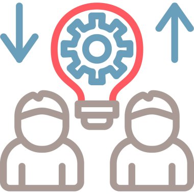 Bir grup insanın vektör çizimi