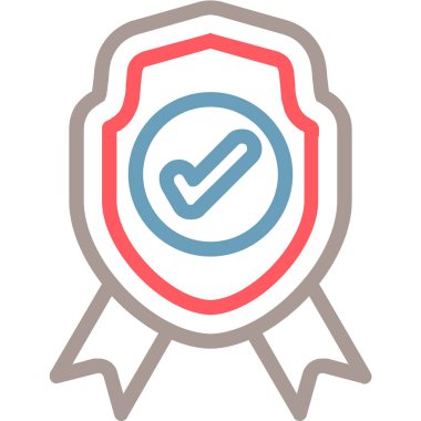 Rozet simgesi soyut arkaplanda izole edildi