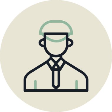 İş adamı. Basit illüstrasyon