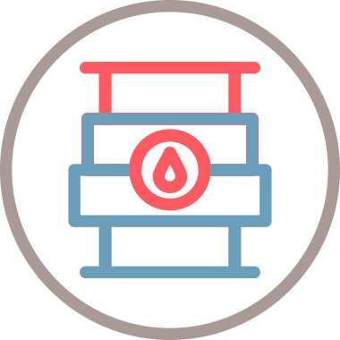 Kan simgesinin vektör illüstrasyonu