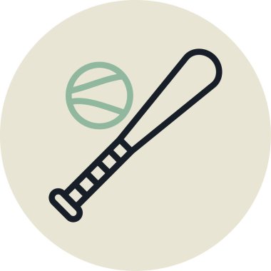 Bir beyzbol topunun vektör illüstrasyonu