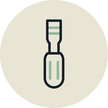 test tüp vektör simgesi