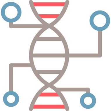 DNA simgesi vektör illüstrasyonu