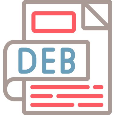 dosya biçimi simgesi, vektör illüstrasyonu