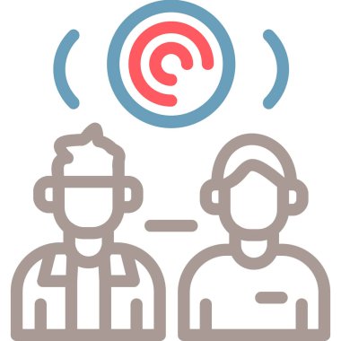 Merkezi işleç simgesini arayın, illüstrasyon vektör