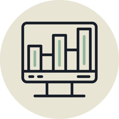 iş ve ofis simgesi vektör illüstrasyonu