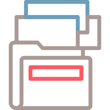 Dosya. Web simgesi basit illüstrasyon