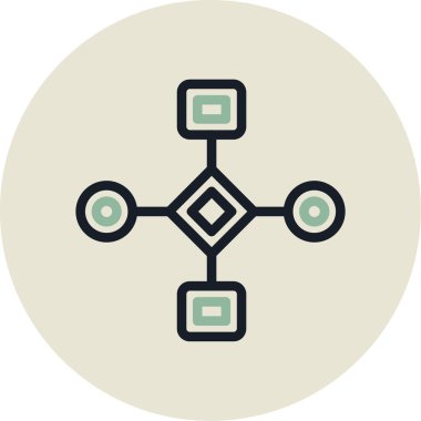 Vektör illüstrasyonu, silo simgesi