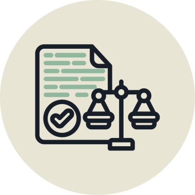 Belge simgesinin vektör illüstrasyonu