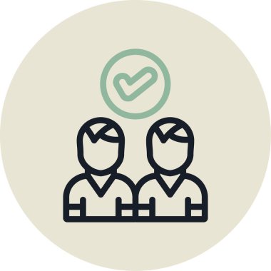 İnsan simgesinin vektör illüstrasyonu