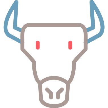 Boğa kafalı. Web simgesi