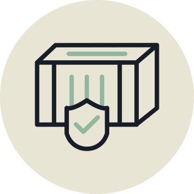 Teslimat. Web simgesi basit illüstrasyon