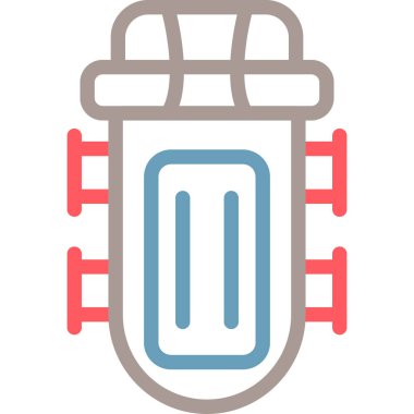 Araba aküsü simgesi. Web için pil vektör simgelerinin özet çizimi