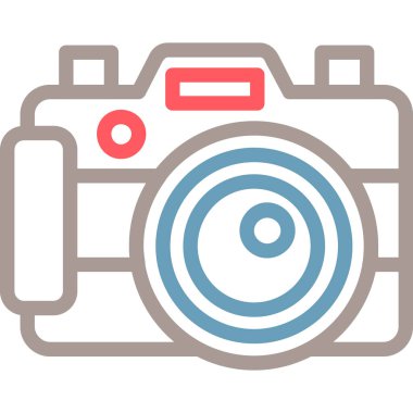 Kamera. Web simgesi basit illüstrasyon