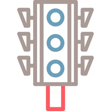 Bariyer. Web simgesi basit illüstrasyon