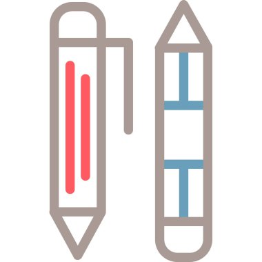 Kalem simgesi. vektör illüstrasyonu