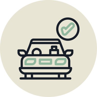 araba yıkama vektör simgesi modern basit vektör illüstrasyonu