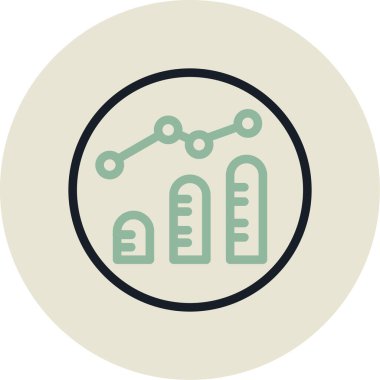 Bar çizelgesi. Web simgesi vektör illüstrasyonu