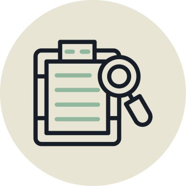 belge simgesi vektör illüstrasyonu