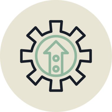 Teçhizat Web simgesi basit illüstrasyon