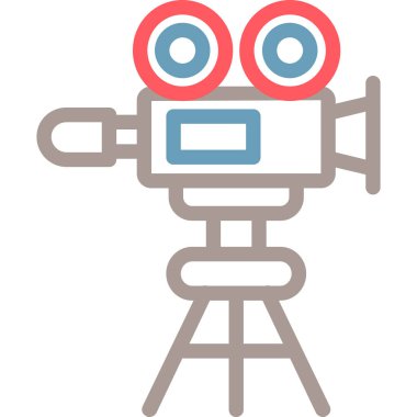 Kamera. Web simgesi basit illüstrasyon