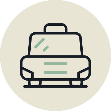 - Araba. Web simgesi basit illüstrasyon