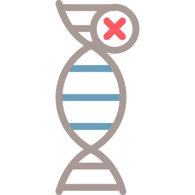 DNA simgesi vektör illüstrasyonu